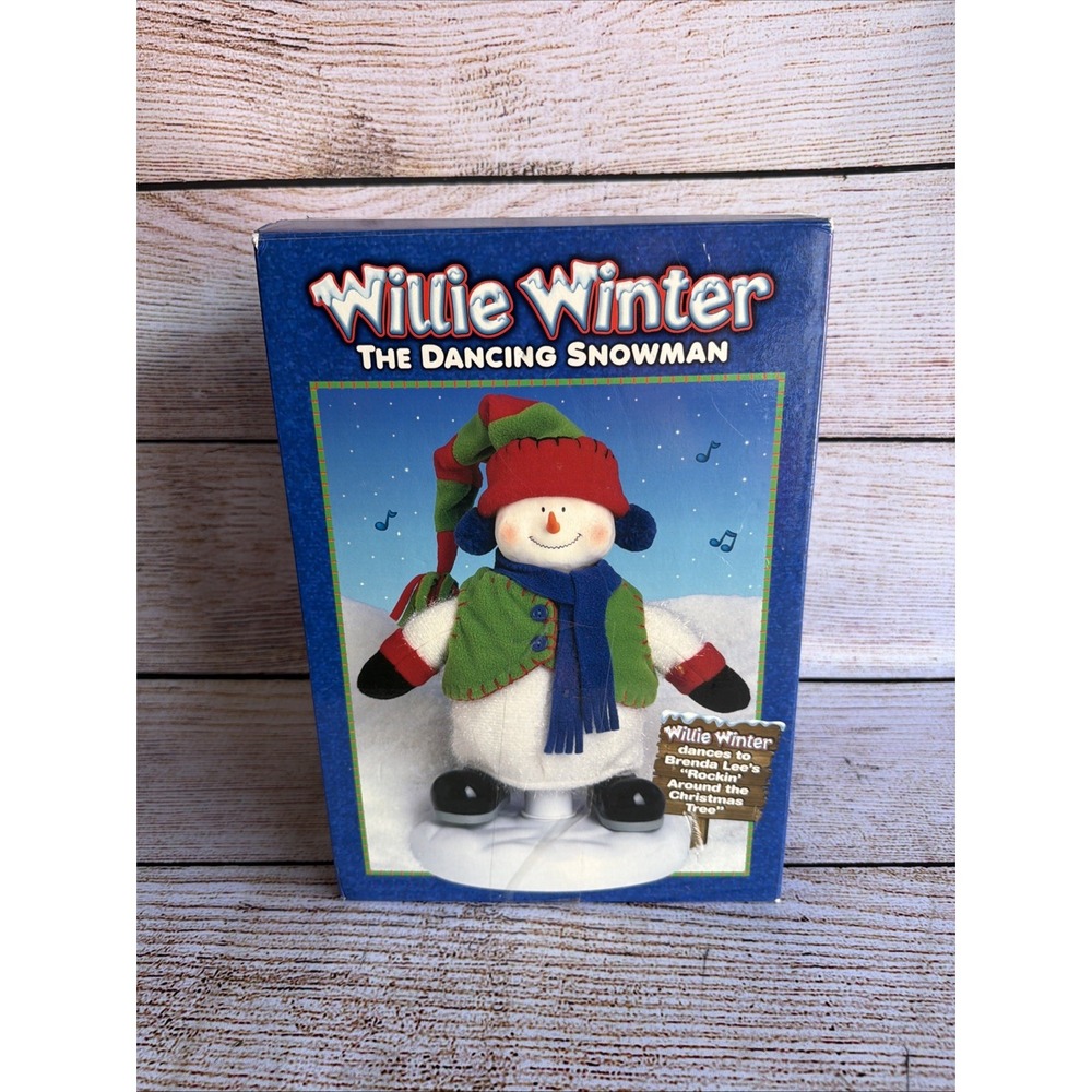 2000 Willie Winter 11" Music Dancing Snowman Rockin' Around Christmas Tree